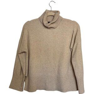 J. Crew Women's Turtleneck Sweater, Beige Tan, Size XS